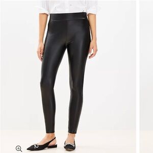 LOFT Like New faux leather leggings
